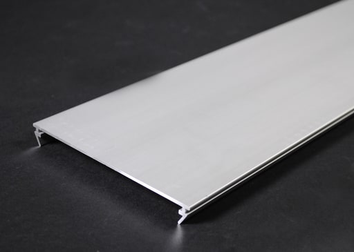 The Wiremold Co - Wiremold AL5200C-10 4-7/8" Satin Anodized Aluminum 2-Channel Raceway Cover