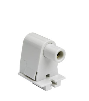 Pass & Seymour / Legrand - Pass & Seymour 2536 Slimline, For Single Pin Lamps, Shallow Base, Slide Plunger, Push In Terminal, White.