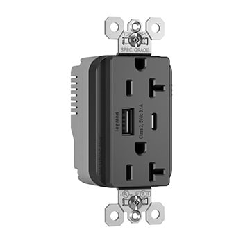 Pass & Seymour / Legrand - P&S PTTR20ACUSBBK PLUGTAIL 20A HYBR