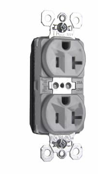 Pass & Seymour / Legrand - P&S PTTR5362GRY DUP RECEP TR 20A 12