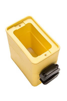 Pass & Seymour / Legrand - P&S 3090 YEL RUBBER BOX, 1 CLAMP, D