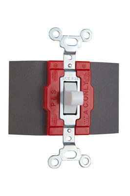 Pass & Seymour / Legrand - Pass & Seymour 1251-W Manual Control Switch, Single Pole / Double Throw, 20A 120/277V, Momentary Contact - White