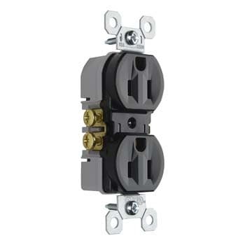 Pass & Seymour / Legrand - Pass & Seymour 3232-BK Duplex Grounding Receptacle. 15 amp, 125 V - Black