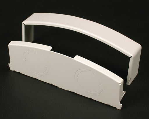 The Wiremold Co - Wiremold DS4010B-DV 1-1/16" Designer Ivory Steel Multiple Channel Raceway Blank End