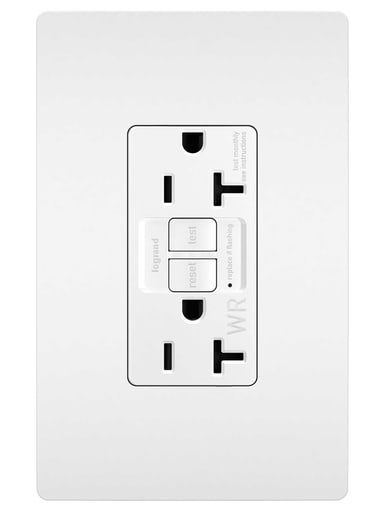 Pass & Seymour / Legrand - Pass & Seymour 2097-TRWRW 20A 125V, 20 Amp, Self-Test Tamper-Resistant Weather-Resistant GFCI, White