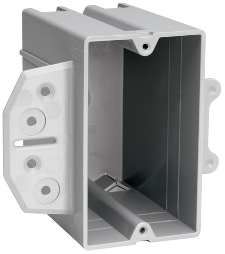 Pass & Seymour / Legrand - Pass & Seymour P122-B Single Gang Steel Stud Bracket Box, 1/2 Offset, Steel Stud Mount Only