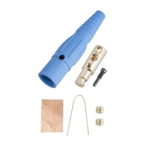 Pass & Seymour / Legrand - Pass & Seymour PS20-MBBL Male Cam Device Plug, 400A 600V, Cable Size #2-2/0 - Blue
