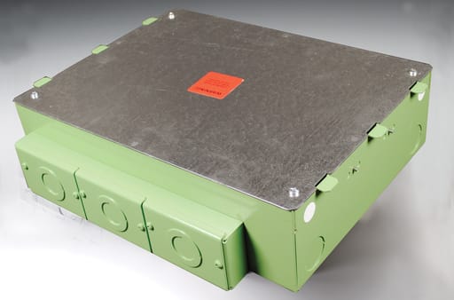 The Wiremold Co - Wiremold EFB6S-OG 15-1/8 x 11-3/16 x 4-1/16" 6-Gang Rectangular Steel Floor Box