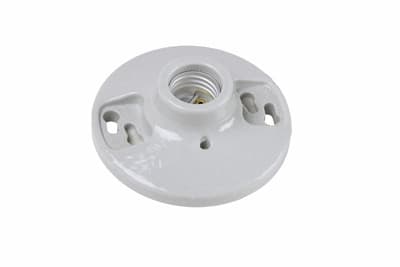 Pass & Seymour / Legrand - Pass & Seymour 274 Medium Base, Porcelain, One Piece Keyless, 4 Terminals With Tri-Drive Screws, Fits 3 1/4 And 4 Boxes.
