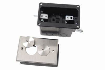 Pass & Seymour / Legrand - Pass & Seymour FB1TRSRN Tamper Resistant Floor Box Assembly for One Gang Wood Sub-Floor