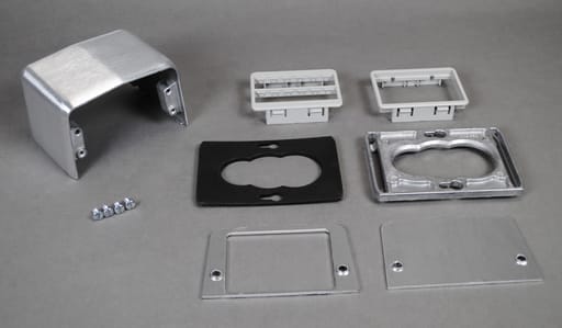 The Wiremold Co - Wiremold 525RT 525-Series Series Four-Piece Communication Service Fitting