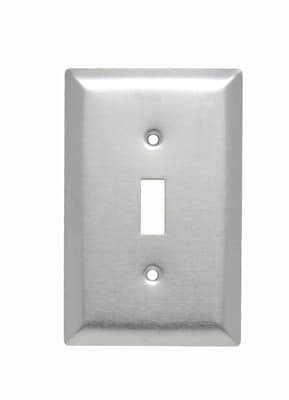 Pass & Seymour / Legrand - Pass & Seymour SSJ1 302 Stainless Steel 1-Gang 1-Toggle Smooth Wall Plate