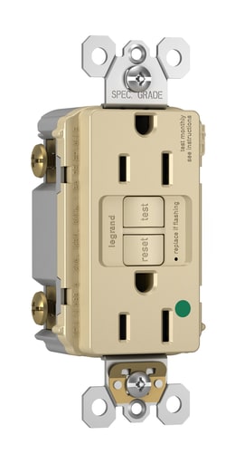 Pass & Seymour / Legrand - Pass & Seymour 1597-HGTRI 15A 125V Self Test GFCI Hospital Grade Tamper Resistant
