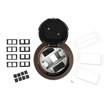 The Wiremold Co - LCAN 6AT2PBZ 6IN PREWIRED FLUSH STY