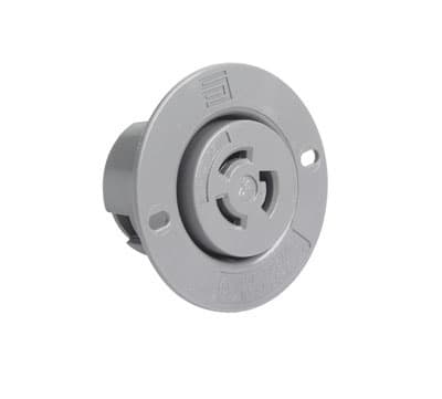 Pass & Seymour / Legrand - Pass & Seymour 4715-SS Turnlok Flanged Outlet 3wire 15A 125V Grounding