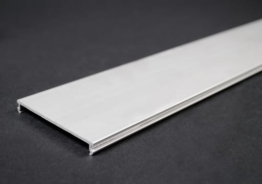 The Wiremold Co - Wiremold AL3300C-5 2-3/4" Satin Anodized Aluminum 1-Channel Raceway Cover