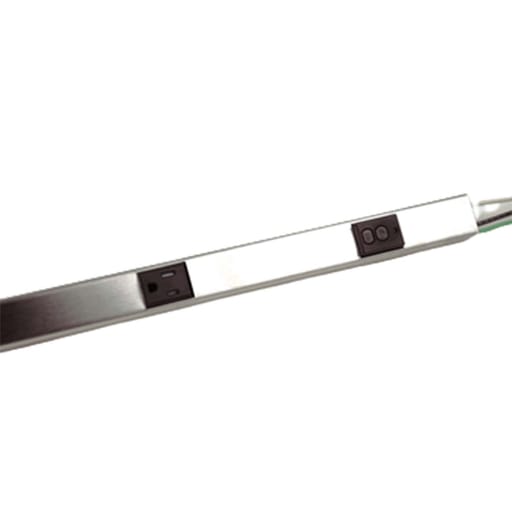 The Wiremold Co - Wiremold G20GB306TRGFI6 GFCI PLUGMOLD 3FT GRAY 5 OUTLETS AND SELF TEST GFCI MODULE