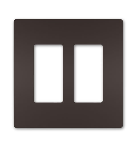 Pass & Seymour / Legrand - Pass & Seymour RWP262DBCC6 2Gang Screwless Wall Plate, Radiant® - Dark Bronze