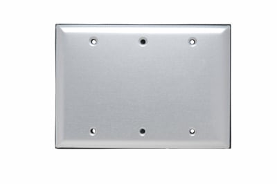 Pass & Seymour / Legrand - Pass & Seymour WPB3 3-Gang Aluminum Blank Weatherproof Cover
