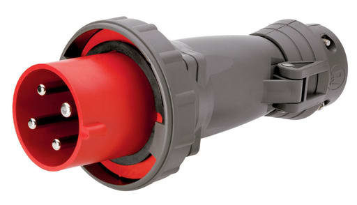 Pass & Seymour / Legrand - Pass & Seymour PS460P7-W Pin & Sleeve Plug, 3pole 4wire, 6A 480V