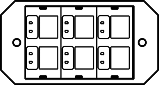 The Wiremold Co - Wiremold 8ACT6A 1-Gang Poke-Through Device Plate