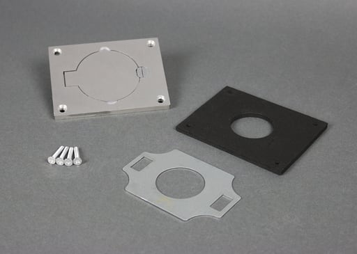 The Wiremold Co - Wiremold 828DLRAL Single Locking Cover Plate
