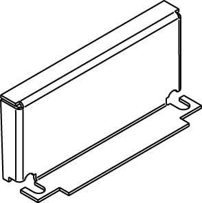 The Wiremold Co - Wiremold CIH/LT-B RFB4-CI-1-Series Internal Blank Bracket