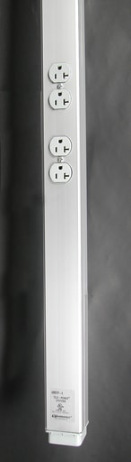 The Wiremold Co - Wiremold AMDTP-4 2-1/4 x 5" 10 Foot Aluminum Power and Communication Pole