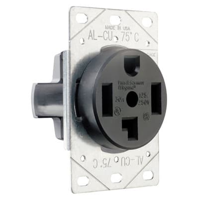 Pass & Seymour / Legrand - Pass & Seymour 3864 30Amp 125/250V, Blade Receptacle, 3Pole 4Wire, Grounding