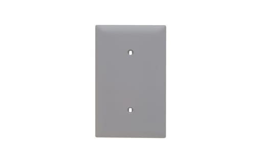 Pass & Seymour / Legrand - Pass & Seymour TP14-GRY 1Gang Wall Plate, Blank, Nylon, Standard - Gray