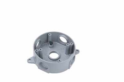 Pass & Seymour / Legrand - Pass & Seymour WPRB35 Gray Weatherproof Round Die-Cast Aluminum Box
