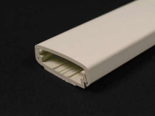 The Wiremold Co - Wiremold 2300BAC 5 Foot x 2-1/4 x 11/16" Ivory Non-Metallic 1-Channel Raceway Base and Cover