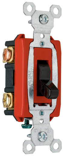 Pass & Seymour / Legrand - Pass & Seymour CSB20AC3-BK Construction 3way Switch, Back & Side Wire, 20A 120/277V - Black