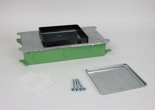 The Wiremold Co - Wiremold RFB2-OG 2-Gang 50.2 In? Steel Rectangular Recessed Floor Box