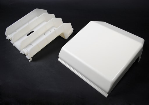 The Wiremold Co - Wiremold 5515 9-1/8 x 8-3/16" Ivory Non-Metallic Multiple Channel Raceway Tee/Take Off Connector