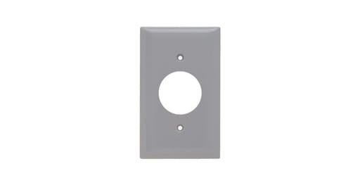 Pass & Seymour / Legrand - Pass & Seymour SP7-GRY 1Gang Wall Plate, Single Receptacle, Standard - Gray