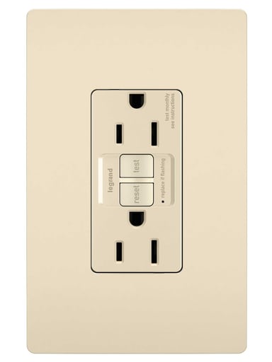 Pass & Seymour / Legrand - Pass & Seymour 1597-LA 15A 125V Self-Test GFCI Light Almond