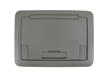 The Wiremold Co - Wiremold EFB45BTCGY Evolution™-Series EFB45 Floor Box Surface Style Cover with Solid Lid