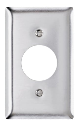 Pass & Seymour / Legrand - Pass & Seymour SS7 1Gang Wall Plate, Single Receptacle, Standard - 302/304 Stainless Steel