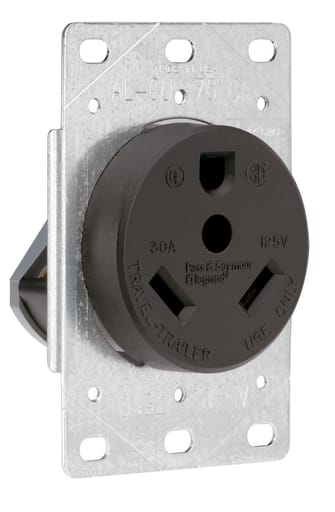 Pass & Seymour / Legrand - Pass & Seymour 3830 30A 125V Nema TT30R Flush Receptacle For Rv'S