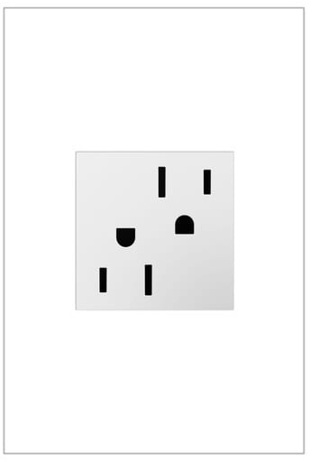 Pass & Seymour / Legrand - Pass & Seymour ARTR152-W4 15A 125V adorne Tamper-Resistant Duplex Outlet - White