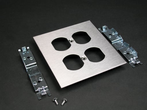 The Wiremold Co - Wiremold S4046B-2 S4000 Double Duplex Device Cover