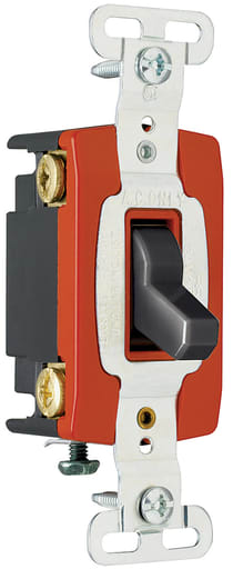 Pass & Seymour / Legrand - Pass & Seymour PS20AC4-BK 4way Toggle Switch, Back & Side Wire, 20A 120/277V - Black