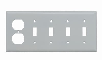Pass & Seymour / Legrand - P&S SS48W SMOOTH 302SS 5G 4 TOGGLE