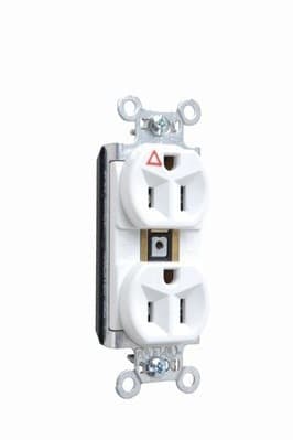 Pass & Seymour / Legrand - Pass & Seymour PTIG5262-W PlugTail™ Isolated Ground Spec Grade Duplex Receptacle, 15A 125V - White