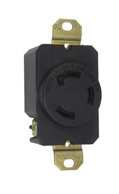 Pass & Seymour / Legrand - Pass & Seymour L1130-R Turnlok Receptacle, 3wire, 30amp 3phase 250v