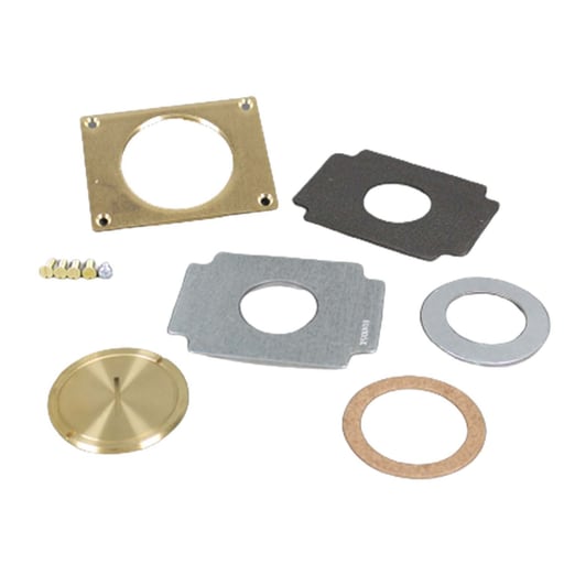 The Wiremold Co - Wiremold 829CK 2-5/8 x 2-1/4" Brass Floor Box Communication Cover Plate