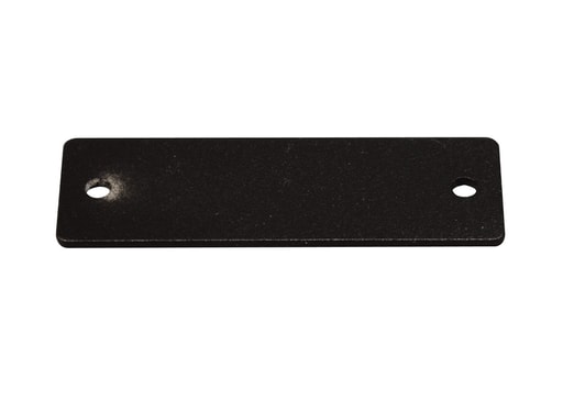 The Wiremold Co - Wiremold AV9003BK 2.2 x 0.7" Black Metal 1-Plate Audio/Video Interface Plate
