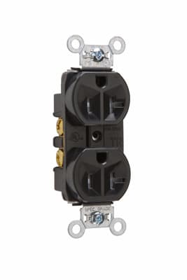 Pass & Seymour / Legrand - P&S TR5362BK RECEP DUP TR B+S WIRE