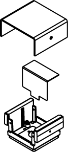 The Wiremold Co - Wiremold 200-H/BTC 3/4" Poke-Through Service Head Housing and Base